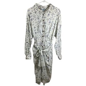 Antonio Melani Floral Button-Up Dress with Tie Waist